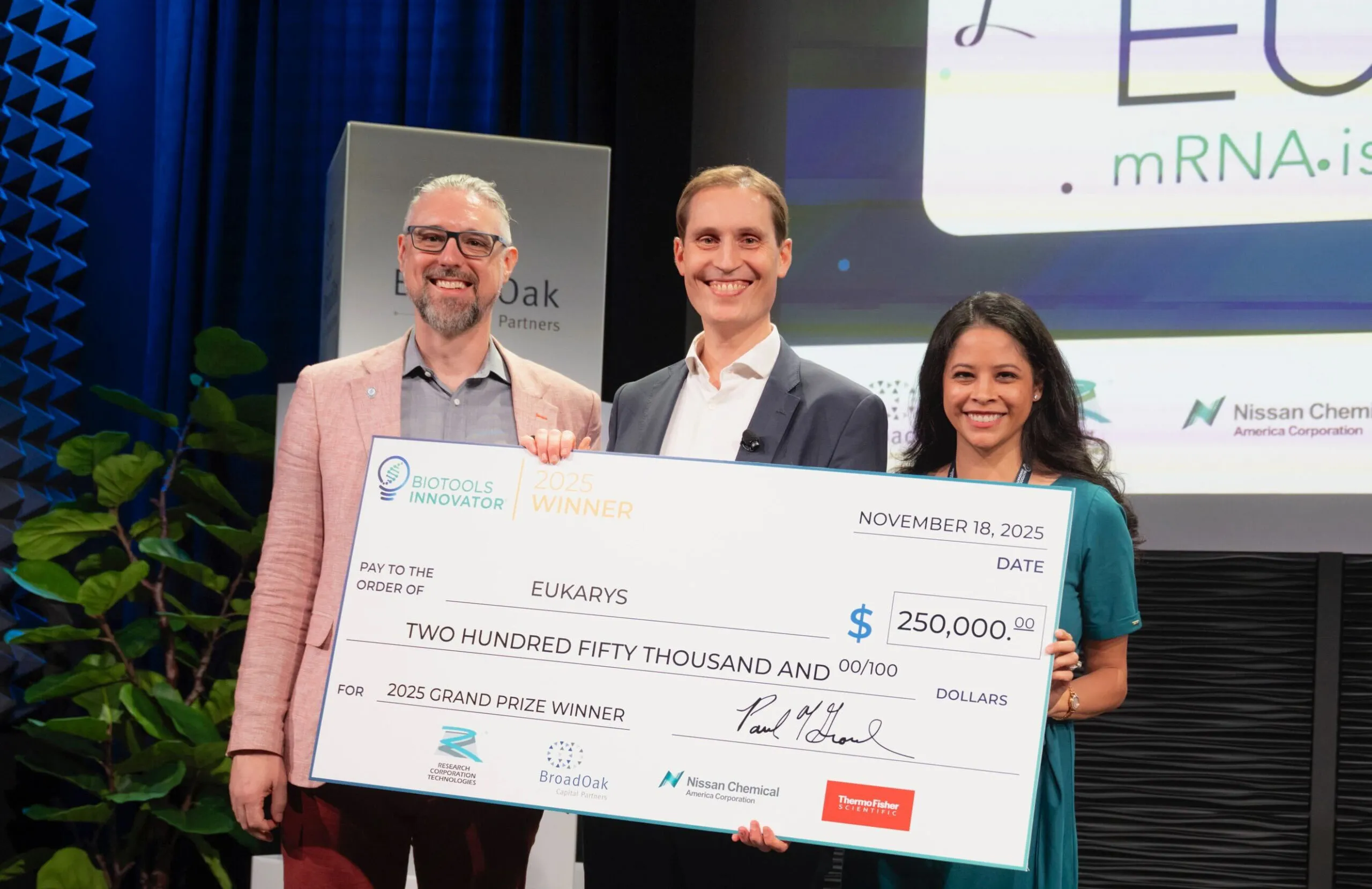 Eukarys celebrated by the life sciences sector